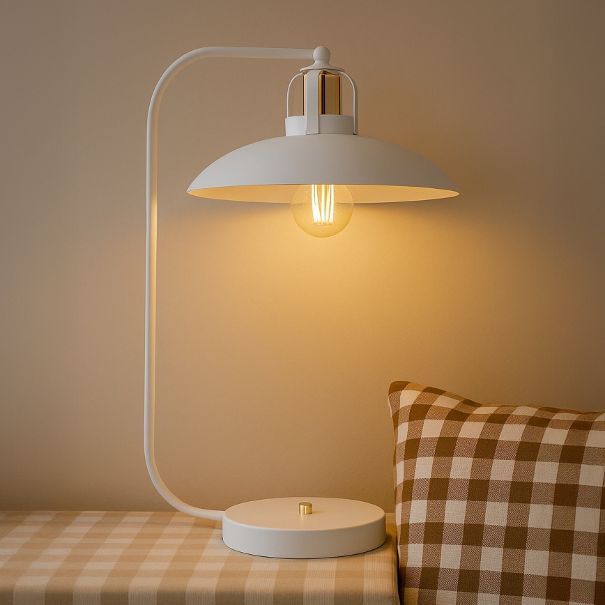 Brilagi - LED Asztali lámpa FLAMENGO 1xE27/60W/230V fehér