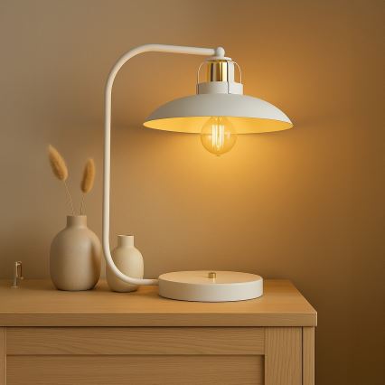 Brilagi - LED Asztali lámpa FLAMENGO 1xE27/60W/230V fehér