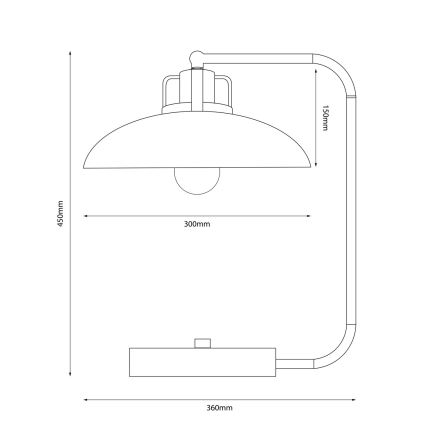Brilagi - LED Asztali lámpa FLAMENGO 1xE27/60W/230V fehér