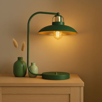 Brilagi - LED Asztali lámpa FLAMENGO 1xE27/60W/230V zöld