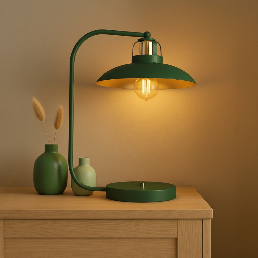 Brilagi - LED Asztali lámpa FLAMENGO 1xE27/60W/230V zöld