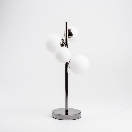 Brilagi - LED Asztali lámpa MILLA 4xG9/3W/230V fényezett króm/fehér