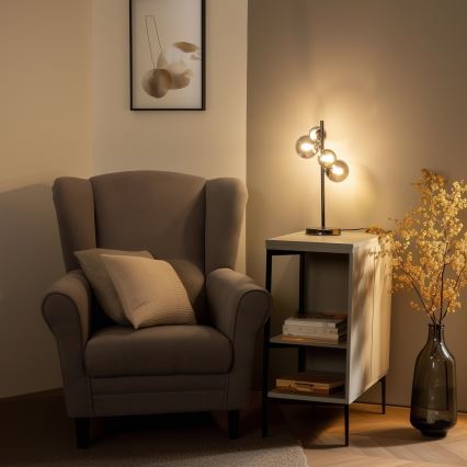 Brilagi - LED Asztali lámpa MILLA 4xG9/3W/230V fényezett króm/füstös