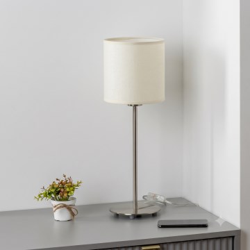 Brilagi - LED asztali lámpa NUBILA 1xE27/60W/230V krémszínű