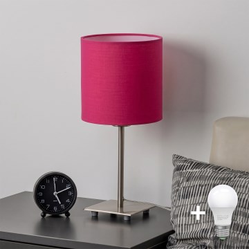 Brilagi - LED asztali lámpa NUBILA 1xE27/60W/230V rózsaszín