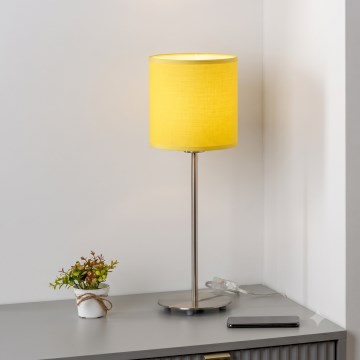 Brilagi - LED asztali lámpa NUBILA 1xE27/60W/230V sárga