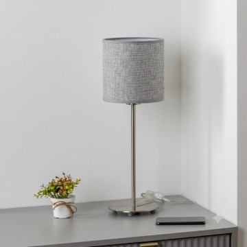 Brilagi - LED asztali lámpa NUBILA 1xE27/60W/230V szürke