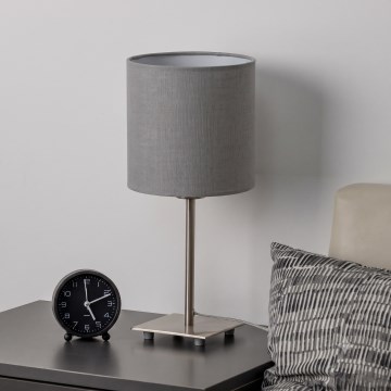 Brilagi - LED asztali lámpa NUBILA 1xE27/60W/230V világosszürke