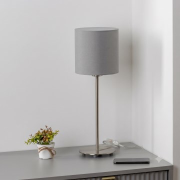 Brilagi - LED asztali lámpa NUBILA 1xE27/60W/230V világosszürke
