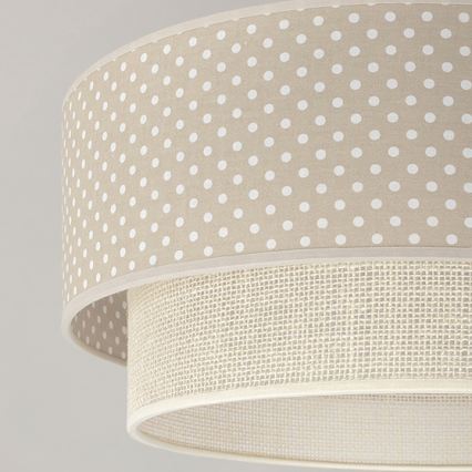 Brilagi - LED felületre szerelt csillár BOHO BOBO 1xE27/10W/230V átm. 40 cm pöttyös bézs/krém