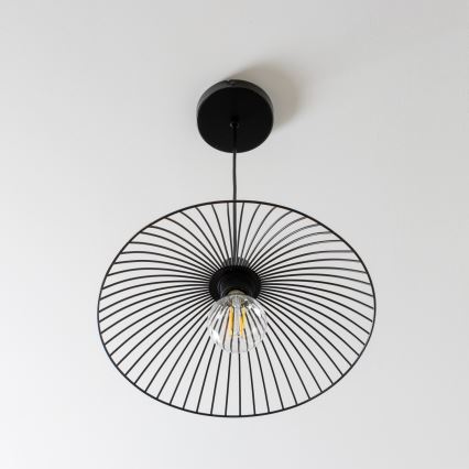 Brilagi - LED csillár huzalon CERIA WIRE 1xE27/40W/230V átm. 38 cm fekete