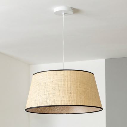 Brilagi - LED csillár kábelen CERIA 1xE27/40W/230V Ø 50 cm bézs