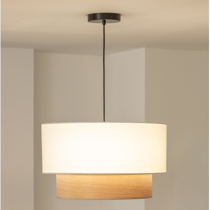Brilagi - LED csillár kábelen CERIA 1xE27/40W/230V Ø 50 cm fehér/bézs