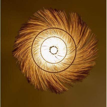 Brilagi - LED csillár kábelen CERIA BOHO 1xE27/40W/230V átm. 100 cm rattan