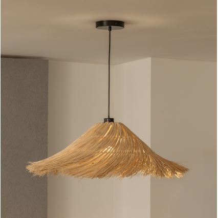 Brilagi - LED csillár kábelen CERIA BOHO 1xE27/40W/230V átm. 100 cm rattan