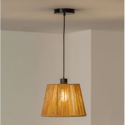 Brilagi - LED csillár kábelen CERIA BOHO 1xE27/40W/230V átm. 28 cm barna