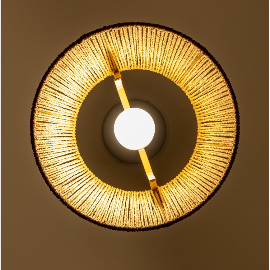 Brilagi - LED csillár kábelen CERIA BOHO 1xE27/40W/230V átm. 28 cm barna