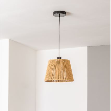 Brilagi - LED csillár kábelen CERIA BOHO 1xE27/40W/230V átm. 28 cm barna