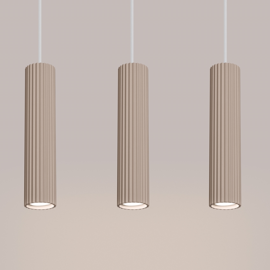 Brilagi - LED csillár kábelen CRESTO 3xGU10/10W/230V taupe