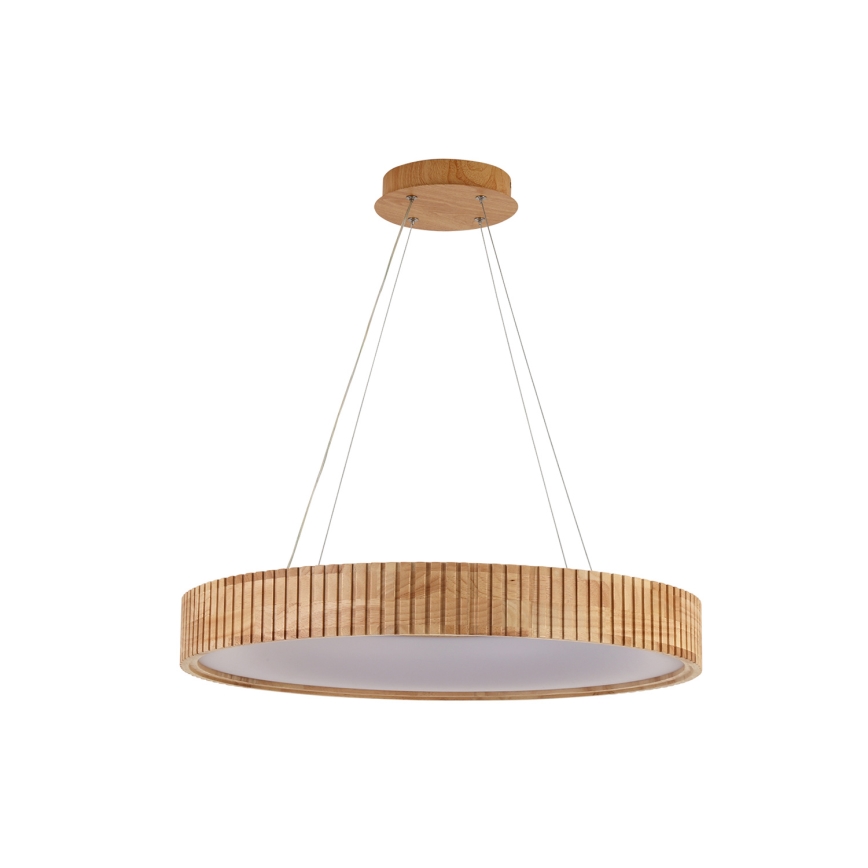 Brilagi - FALCON WOOD modern LED kábeles függeszték, 40 W, 230 V, 3000/4000/6000 K, Ø 60 cm, fa