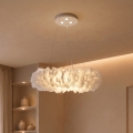 Brilagi - LED csillár kábelen FEATHER 3xE27/40W/230V + 3xLED/3W Ø 50 cm fehér