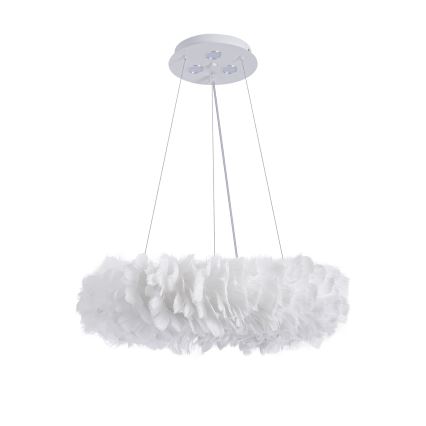 Brilagi - LED csillár kábelen FEATHER 3xE27/40W/230V + 3xLED/3W Ø 50 cm fehér