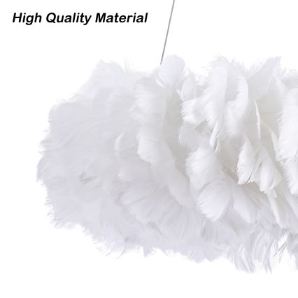 Brilagi - LED csillár kábelen FEATHER 3xE27/40W/230V + 3xLED/3W Ø 50 cm fehér