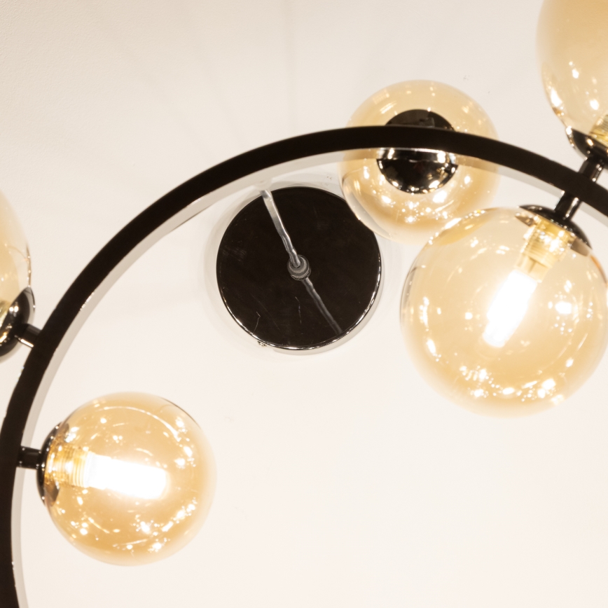 Brilagi - LED csillár kábelen MILLA 15xG9/3W/230V fekete króm/arany