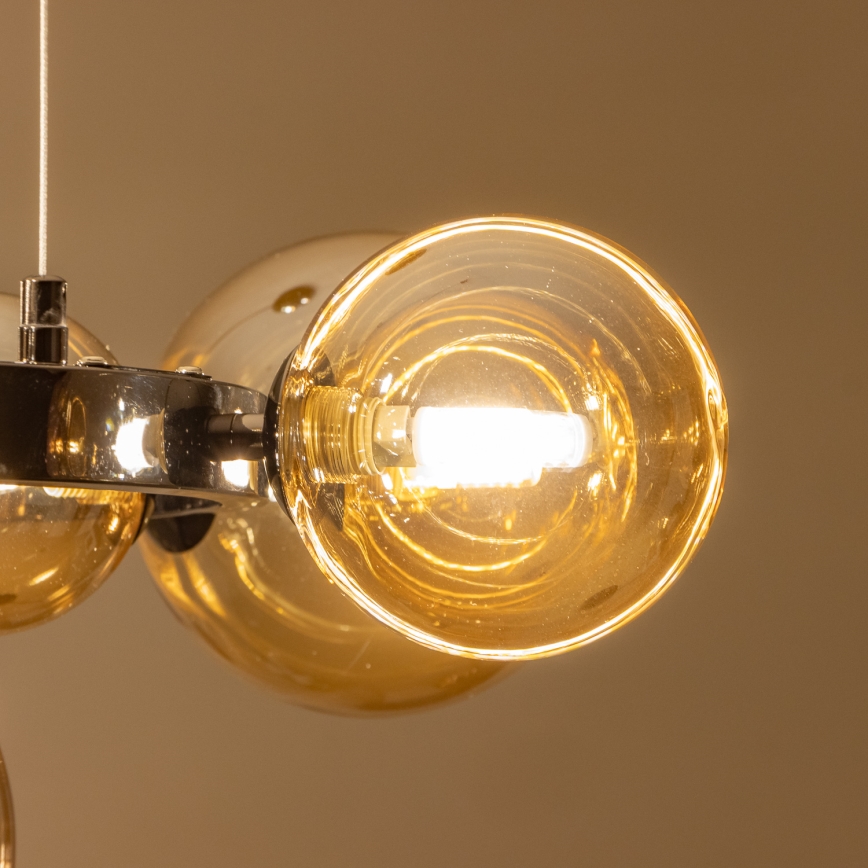 Brilagi - LED csillár kábelen MILLA 15xG9/3W/230V fekete króm/arany