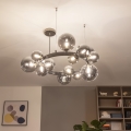 Brilagi - LED csillár kábelen MILLA 15xG9/3W/230V fekete króm/füstszínű