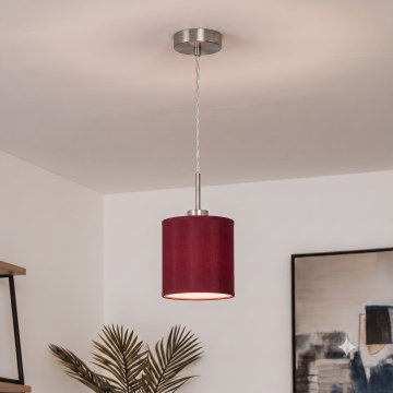 Brilagi - LED csillár kábelen NUBILA 1xE27/60W/230V átm. 14 cm pompeji vörös