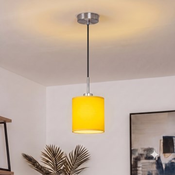 Brilagi - LED csillár kábelen NUBILA 1xE27/60W/230V, átmérő 14 cm, fekete/sárga