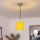 Brilagi - LED csillár kábelen NUBILA 1xE27/60W/230V, átmérő 14 cm, fekete/sárga