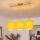 Brilagi - LED csillár kábelen NUBILA 3xE27/60W/230V sárga