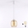 Brilagi - LED csillár kábelen RETRO GLASS 1xE27/60W/230V átm. 14 cm fehér/füstös barna