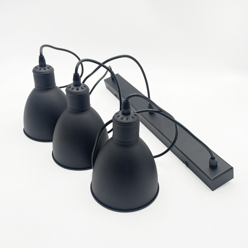 Brilagi - LED csillár kábelen RIDDY 3xE27/60W/230V fekete