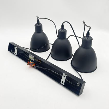 Brilagi - LED csillár kábelen RIDDY 3xE27/60W/230V fekete