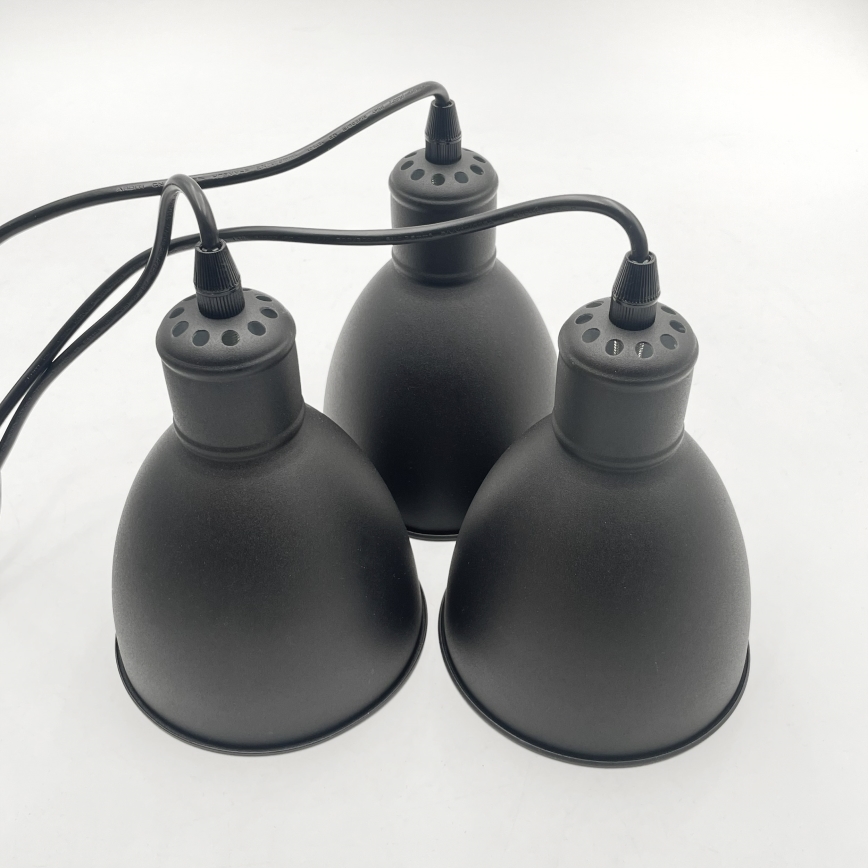 Brilagi - LED csillár kábelen RIDDY 3xE27/60W/230V fekete