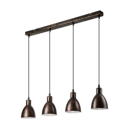 Brilagi - LED csillár kábeles felfüggesztéssel RIDDY 4xE27/60W/230V réz/patina