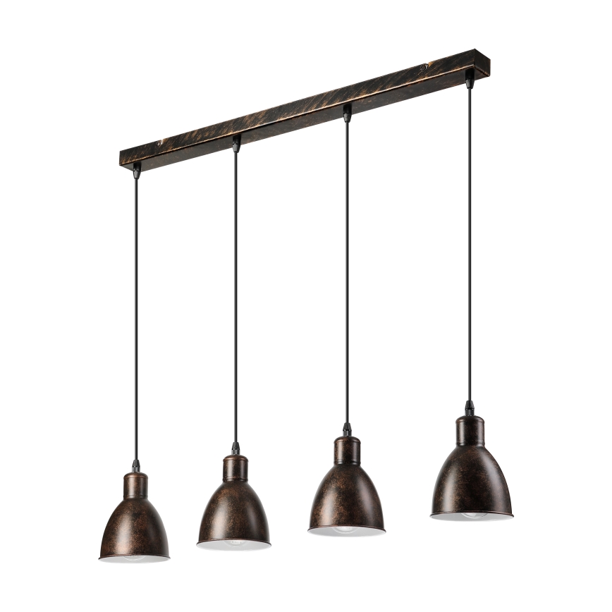 Brilagi - LED csillár kábeles felfüggesztéssel RIDDY 4xE27/60W/230V réz/patina