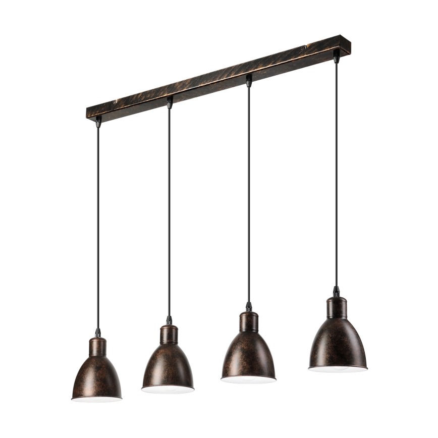 Brilagi - LED csillár kábeles felfüggesztéssel RIDDY 4xE27/60W/230V réz/patina