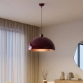 Brilagi - LED csillár kábellel METALO 1xE27/40W/230V átm. 40 cm bordó/rézszínű
