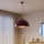 Brilagi - LED csillár kábellel METALO 1xE27/40W/230V átm. 40 cm bordó/rézszínű