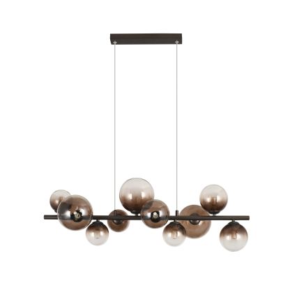 Brilagi - LED csillár kábellel MILLA 10xG9/3W/230V barna/füstbarna