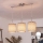 Brilagi - LED csillár kábellel NUBILA 3xE27/60W/230V barna