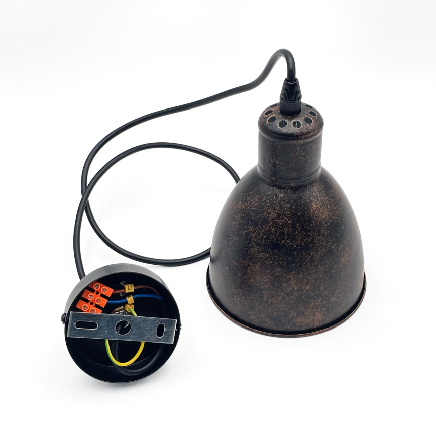 Brilagi - LED csillár kábellel RIDDY 1xE27/60W/230V réz/patina