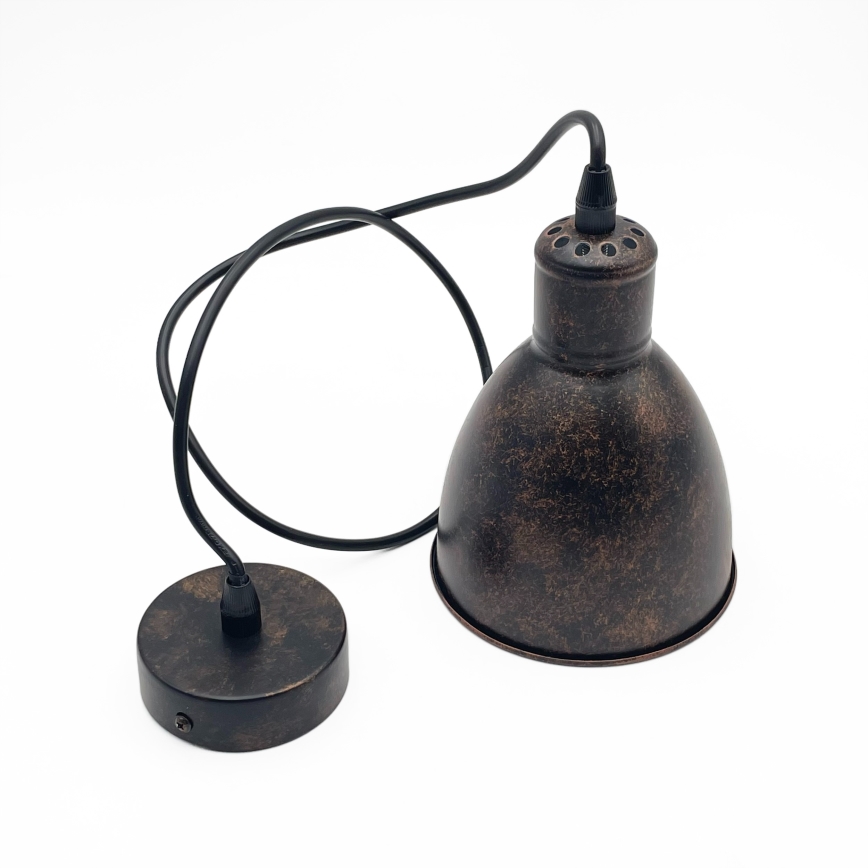 Brilagi - LED csillár kábellel RIDDY 1xE27/60W/230V réz/patina