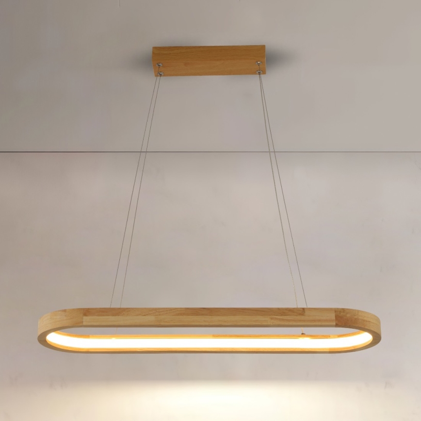 Brilagi - LED csillár kábellel UMEA WOOD LED/30W/230V 70x20 cm fa