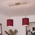 Brilagi - LED csillár kötélen NUBILA 2xE27/60W/230V pompeji vörös