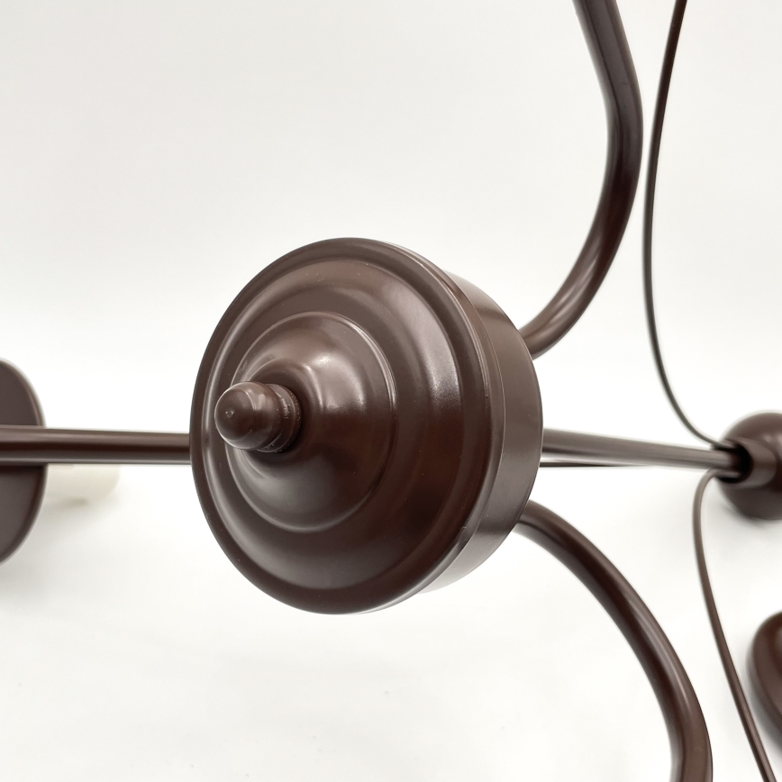 Brilagi - LED Csillár láncon COTTAGE 3xE14/40W/230V barna/fehér